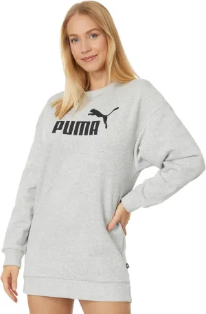 Essentials  PUMA Fleece Dress in Light Gray Heather