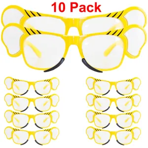 10 Pack Neon Summer Fancy Hula Glasses