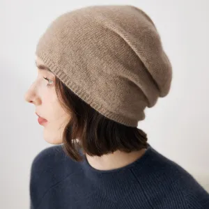 100% Cashmere Classic Slouchy Beanie