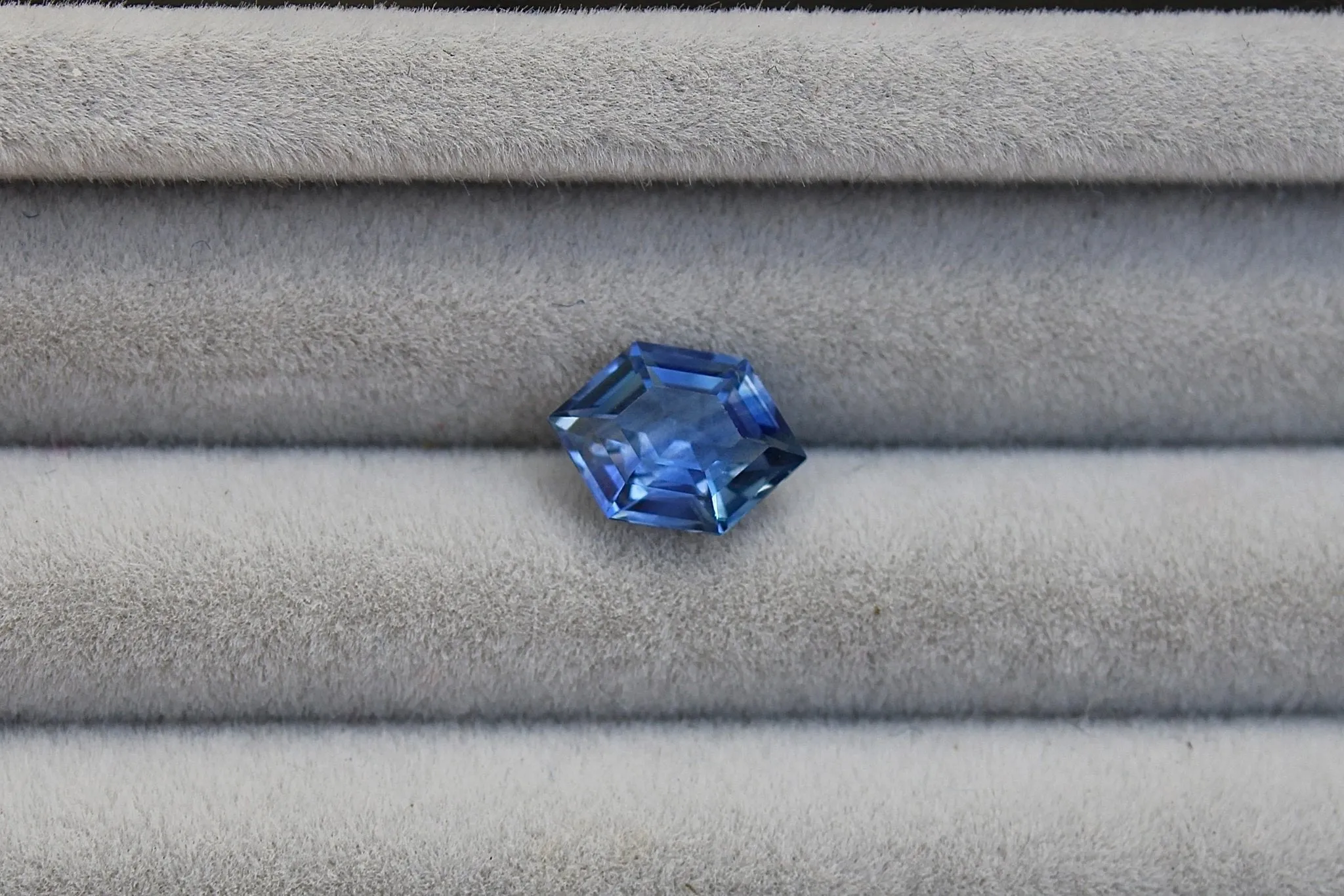 1.45ct Hexagon Deep Blue Sapphire