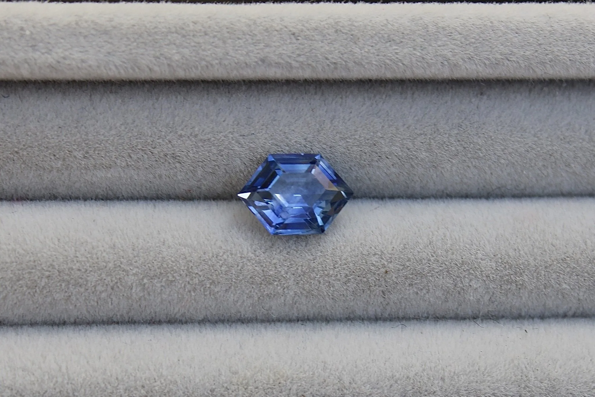 1.45ct Hexagon Deep Blue Sapphire