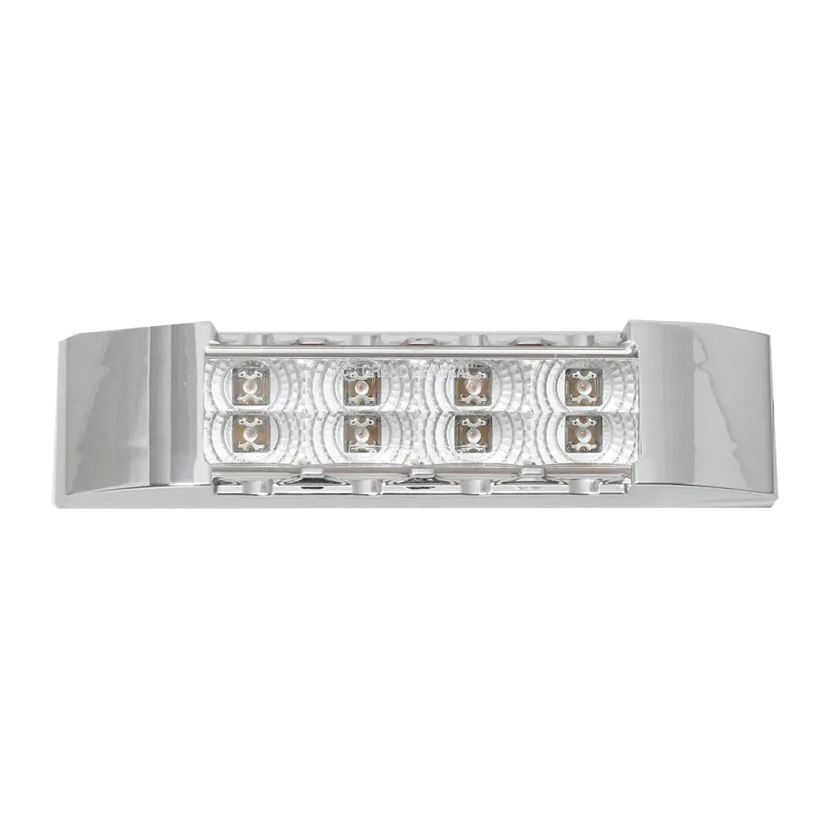 6"L RECT. SPYDER RED/CLEAR 8-LED MARKER/CLEARANCE LIGHT