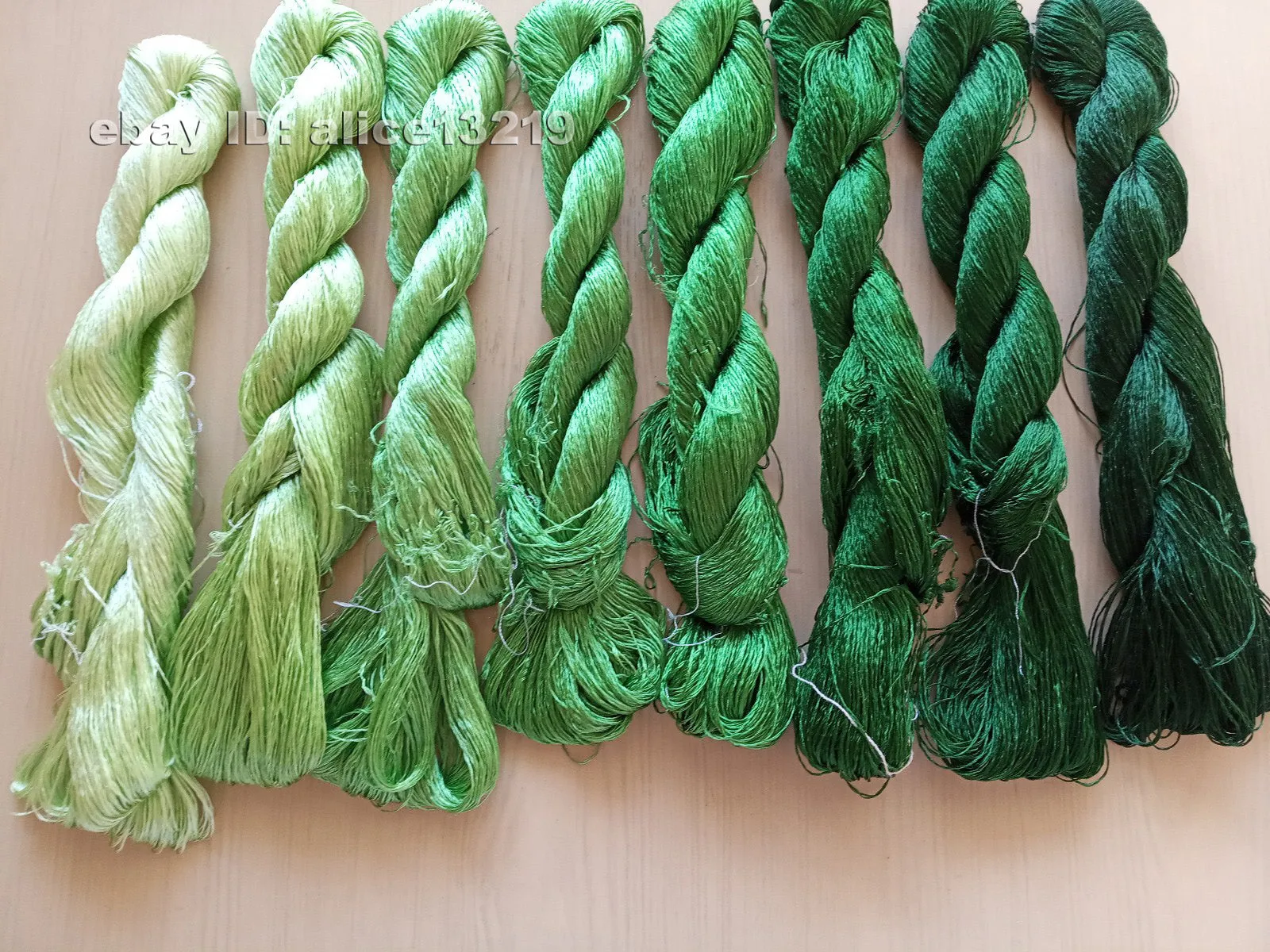 8bundles 100%real mulberry silk,hand-dyed embroidery silk floss/thread N109