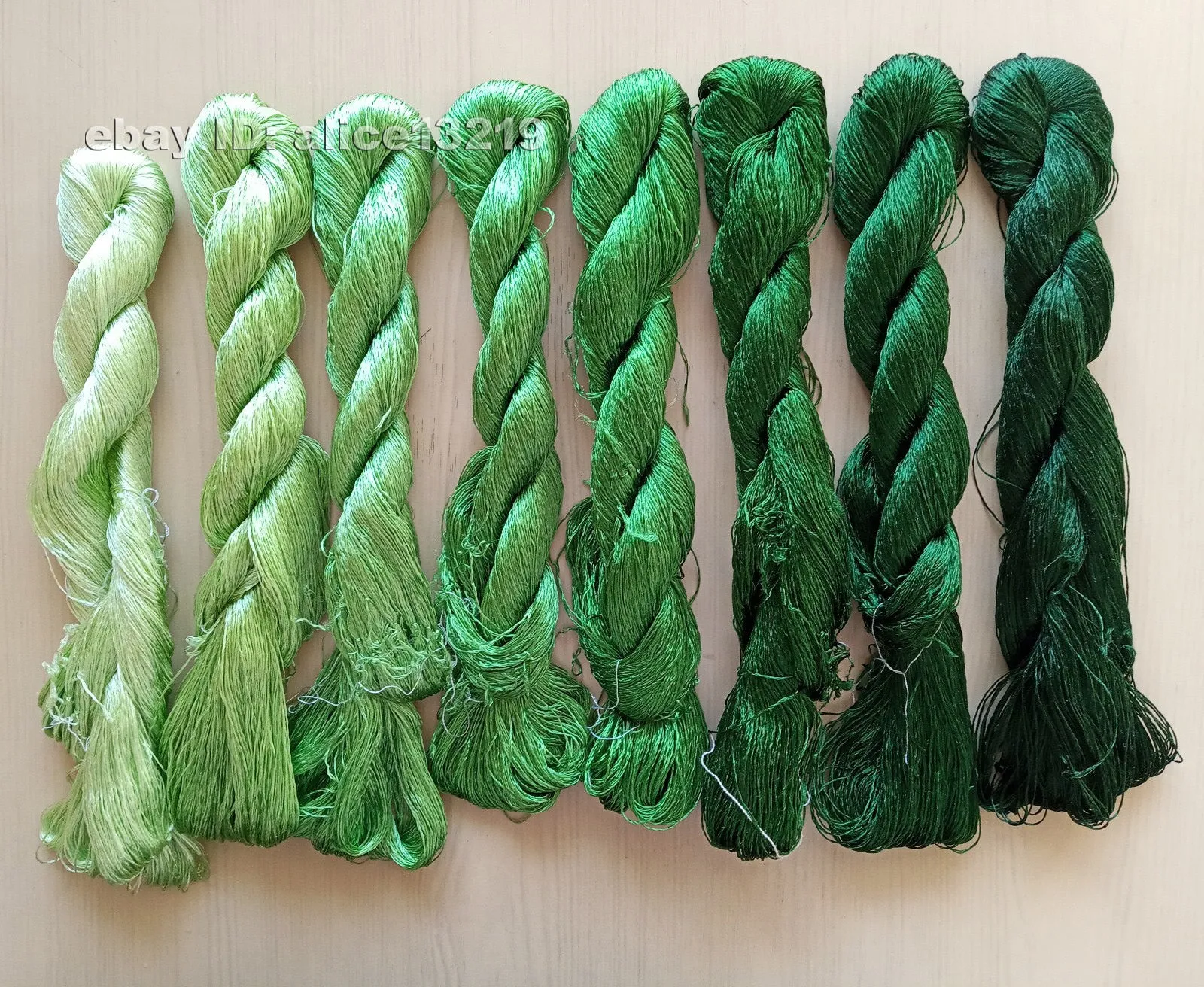 8bundles 100%real mulberry silk,hand-dyed embroidery silk floss/thread N109