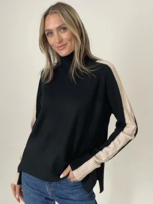 Ali Turtleneck Stripe Sweater