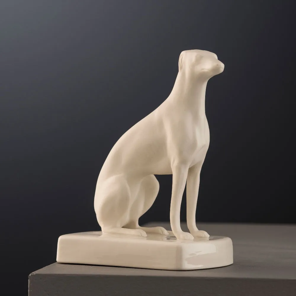 Belleek Classic Masterpiece Collection - Female Greyhound Sitting