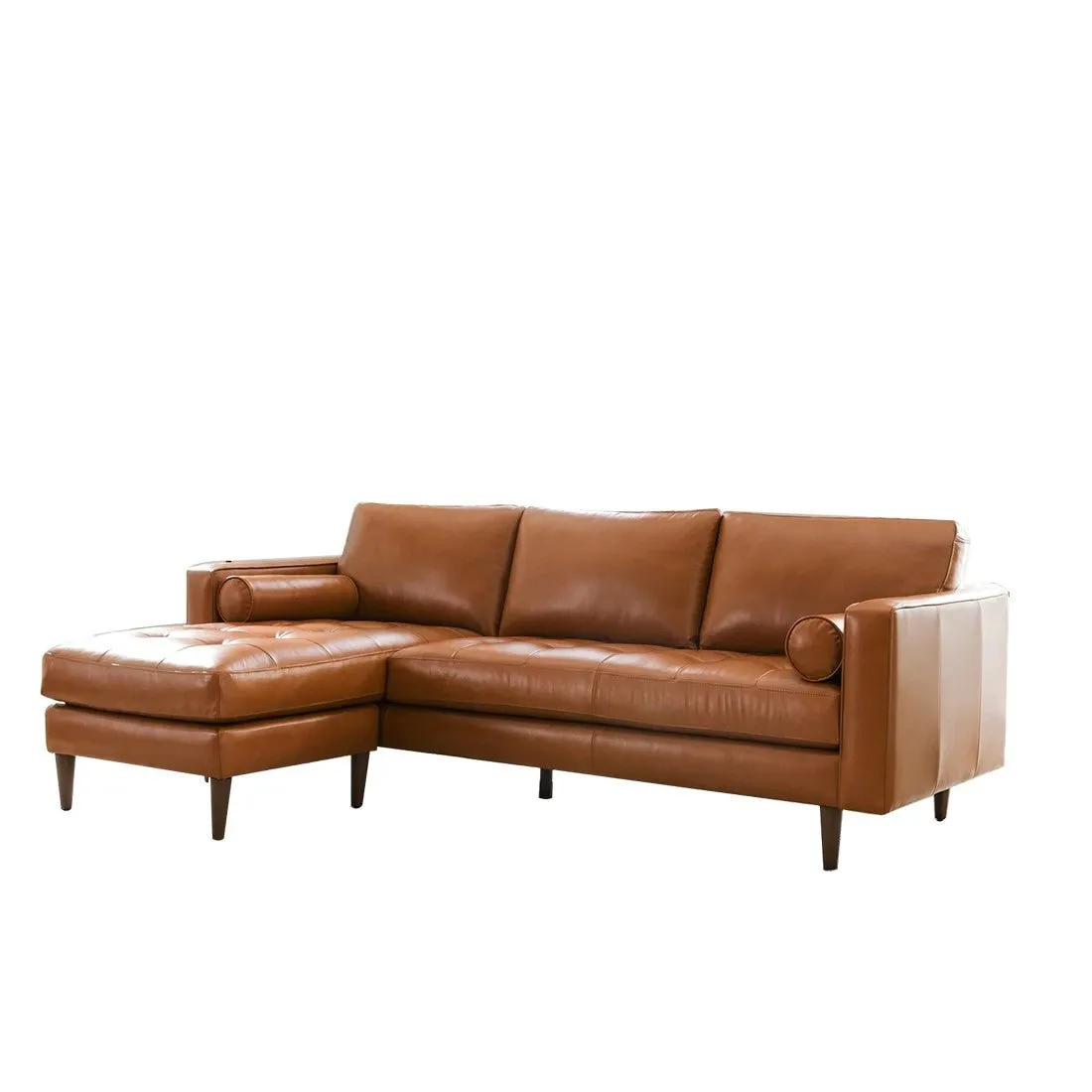 Bosco 4 Seater L Shap Leatherette Sofa