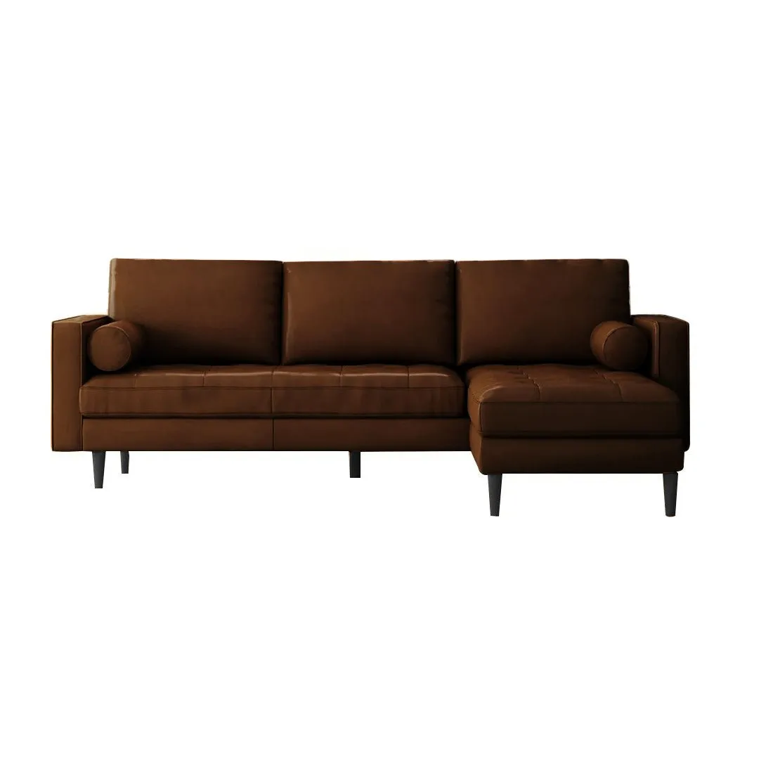 Bosco 4 Seater L Shap Leatherette Sofa