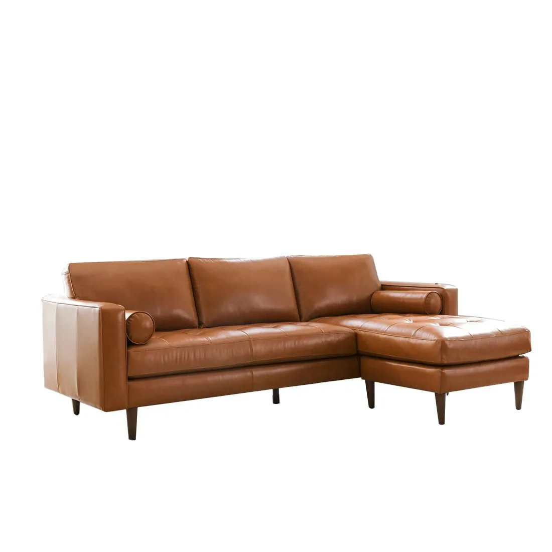 Bosco 4 Seater L Shap Leatherette Sofa