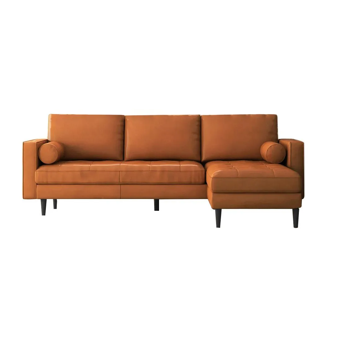 Bosco 4 Seater L Shap Leatherette Sofa