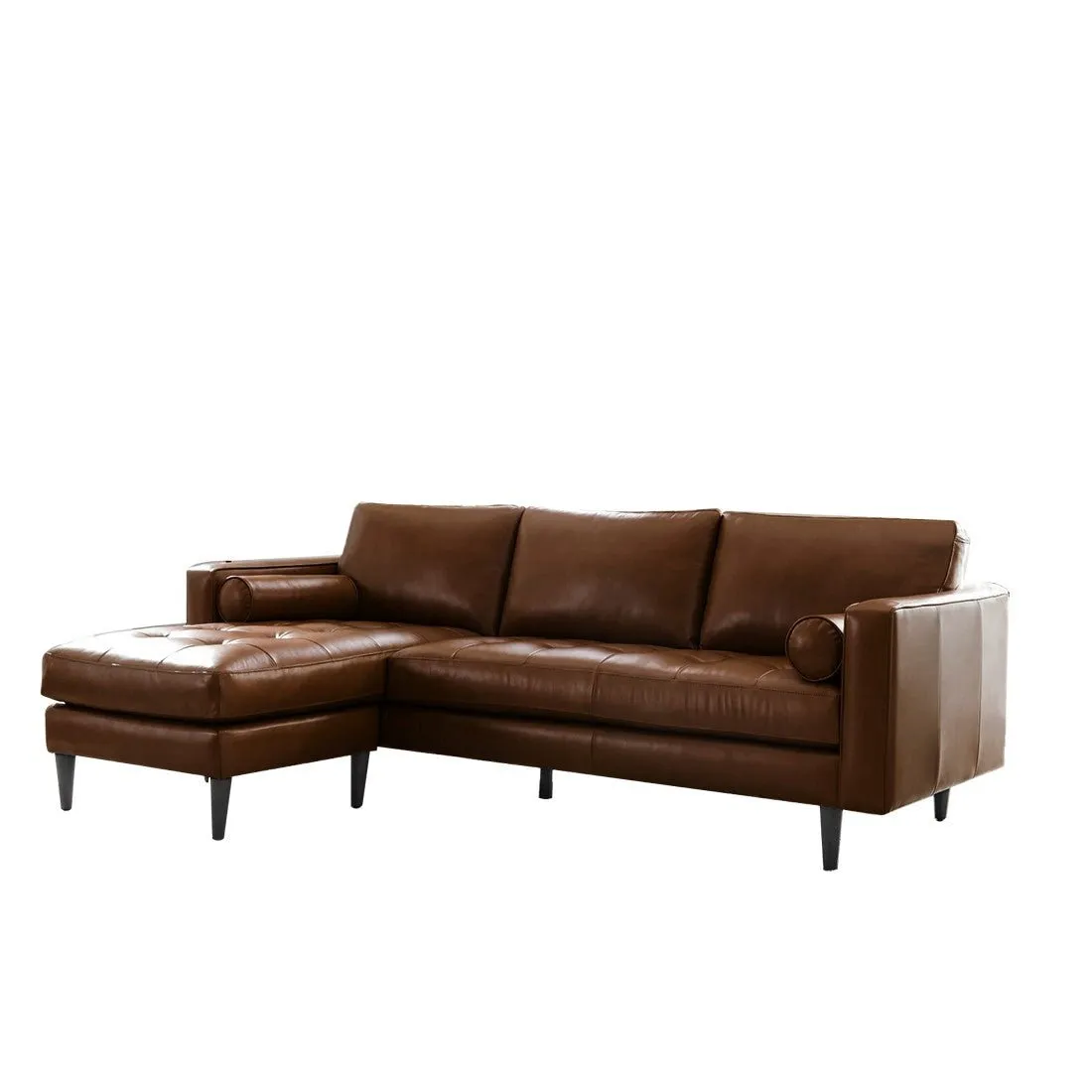 Bosco 4 Seater L Shap Leatherette Sofa