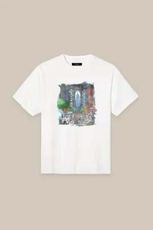 Brooklyn Bridge Painting Graphic T-shirt