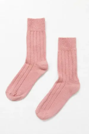 Classic Cashmere Socks (Rose Petal)