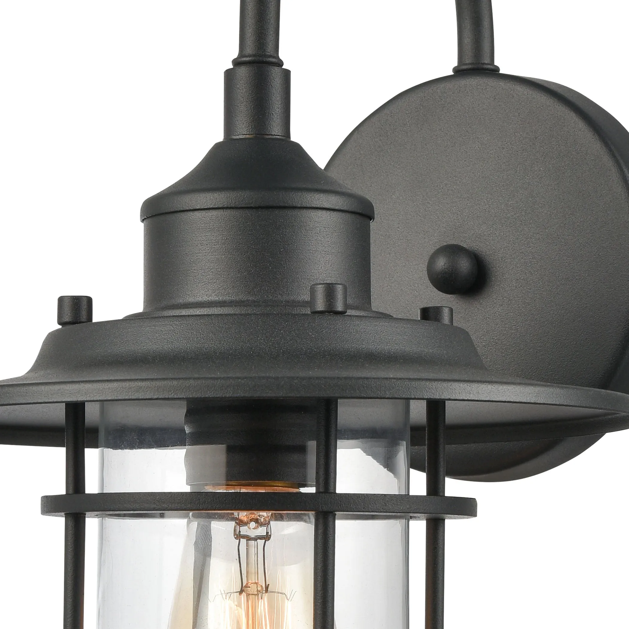 Coastal Farm 9" 1 Light Sconce in Charcoal