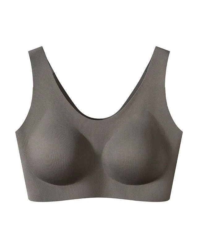 FEELITS Royal Mulberry Silk. Women's Comfort Seamless Bralette Bra