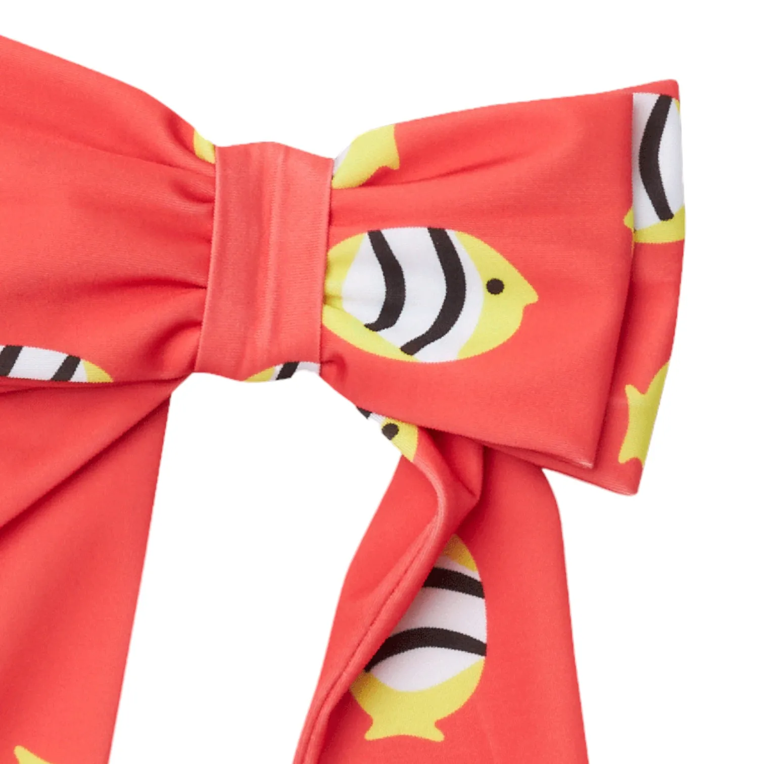 Fishes Red XL Hair Bow