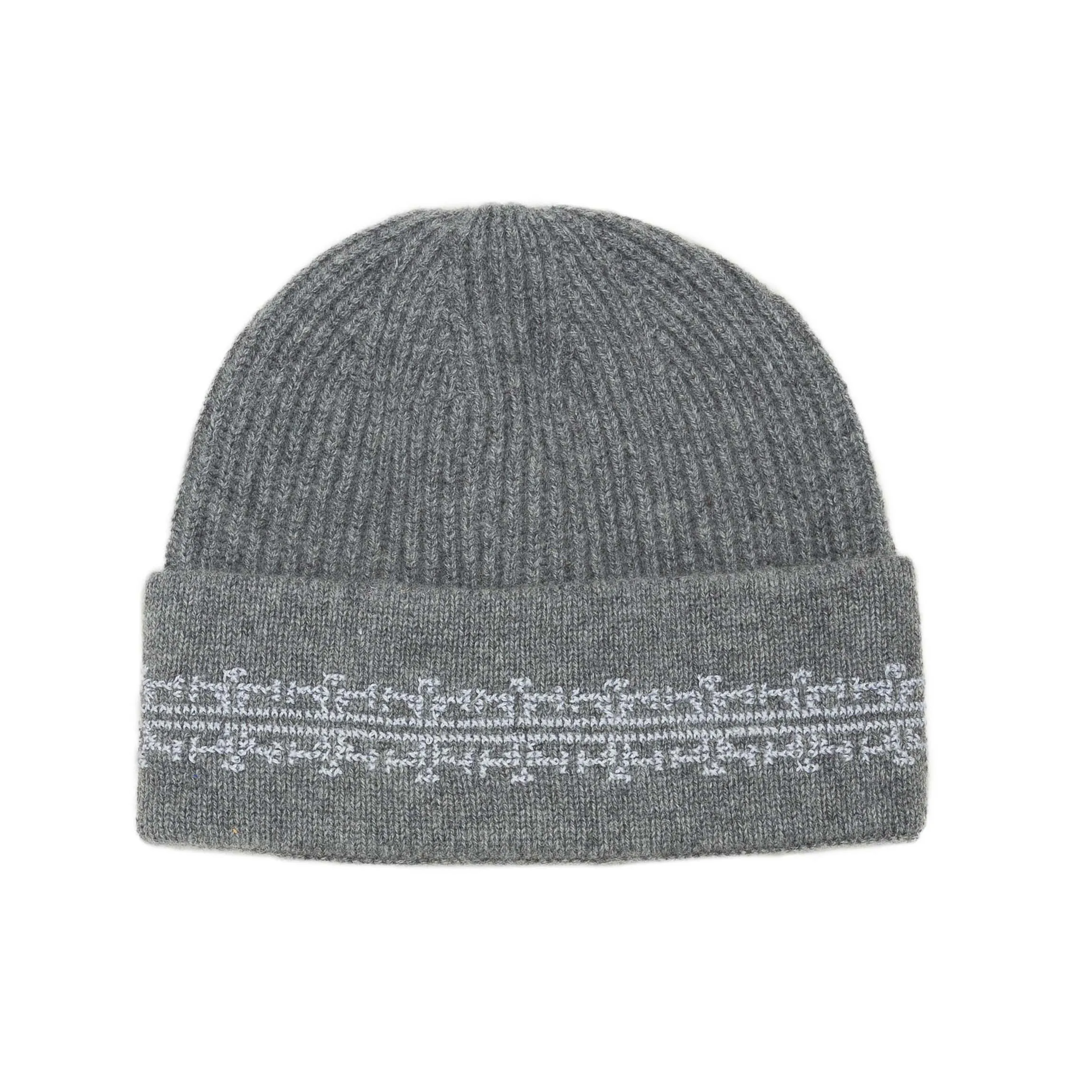 GRAY CASHMERE BEANIE