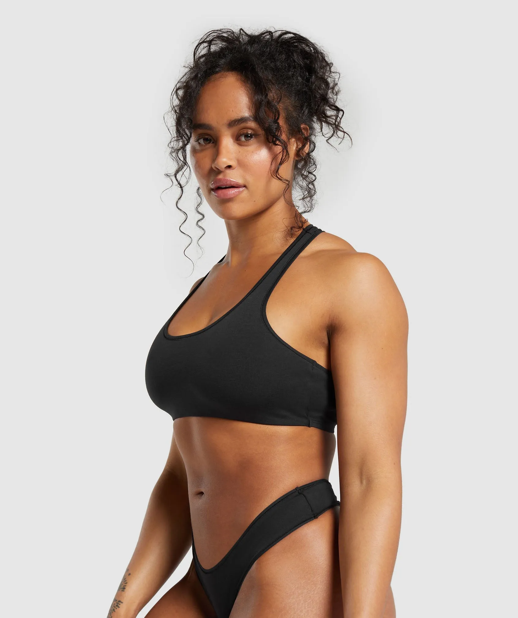 Gymshark Cotton Bralette - Black