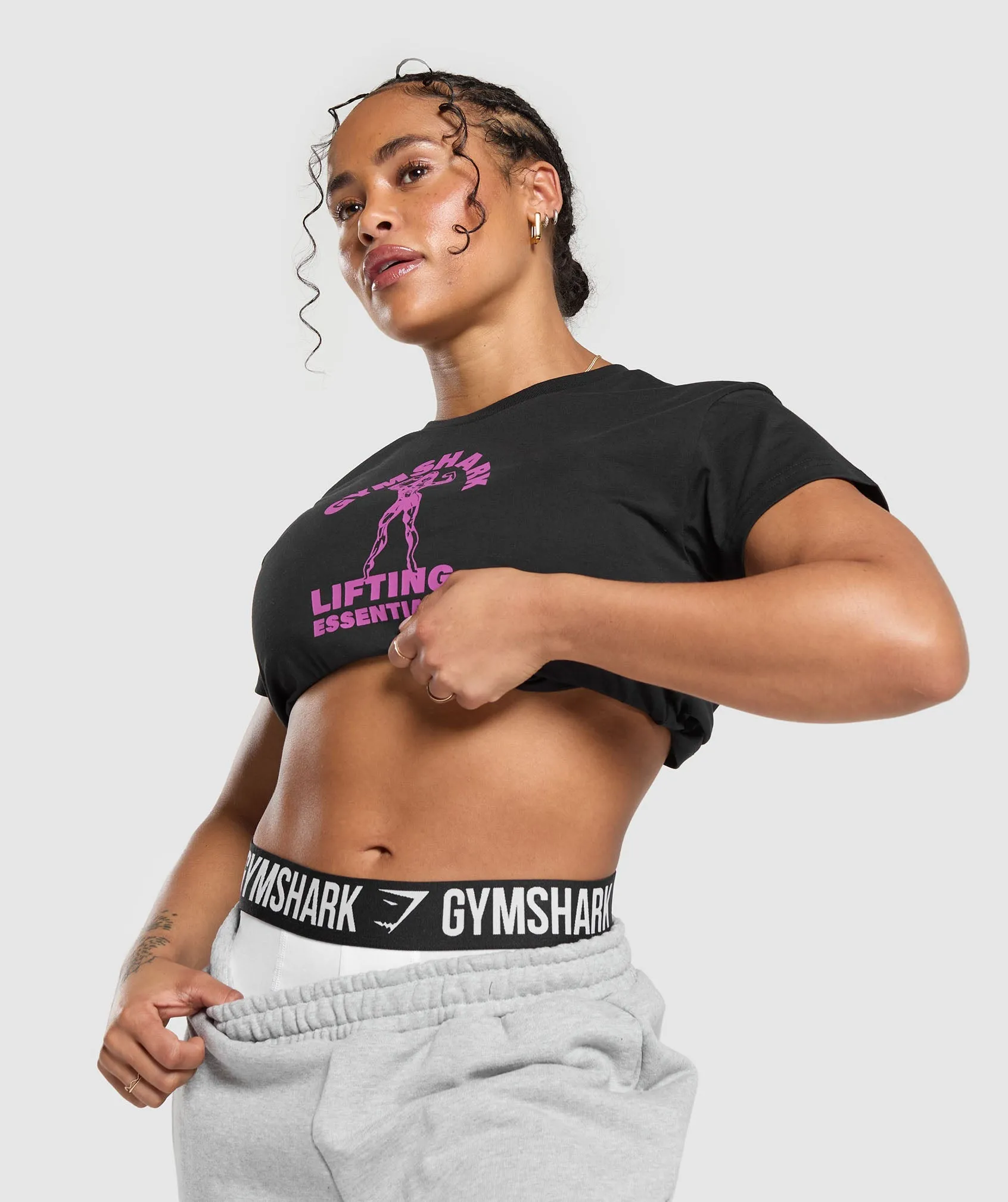 Gymshark Strong Women Crop Top - Black