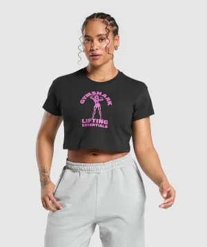 Gymshark Strong Women Crop Top - Black