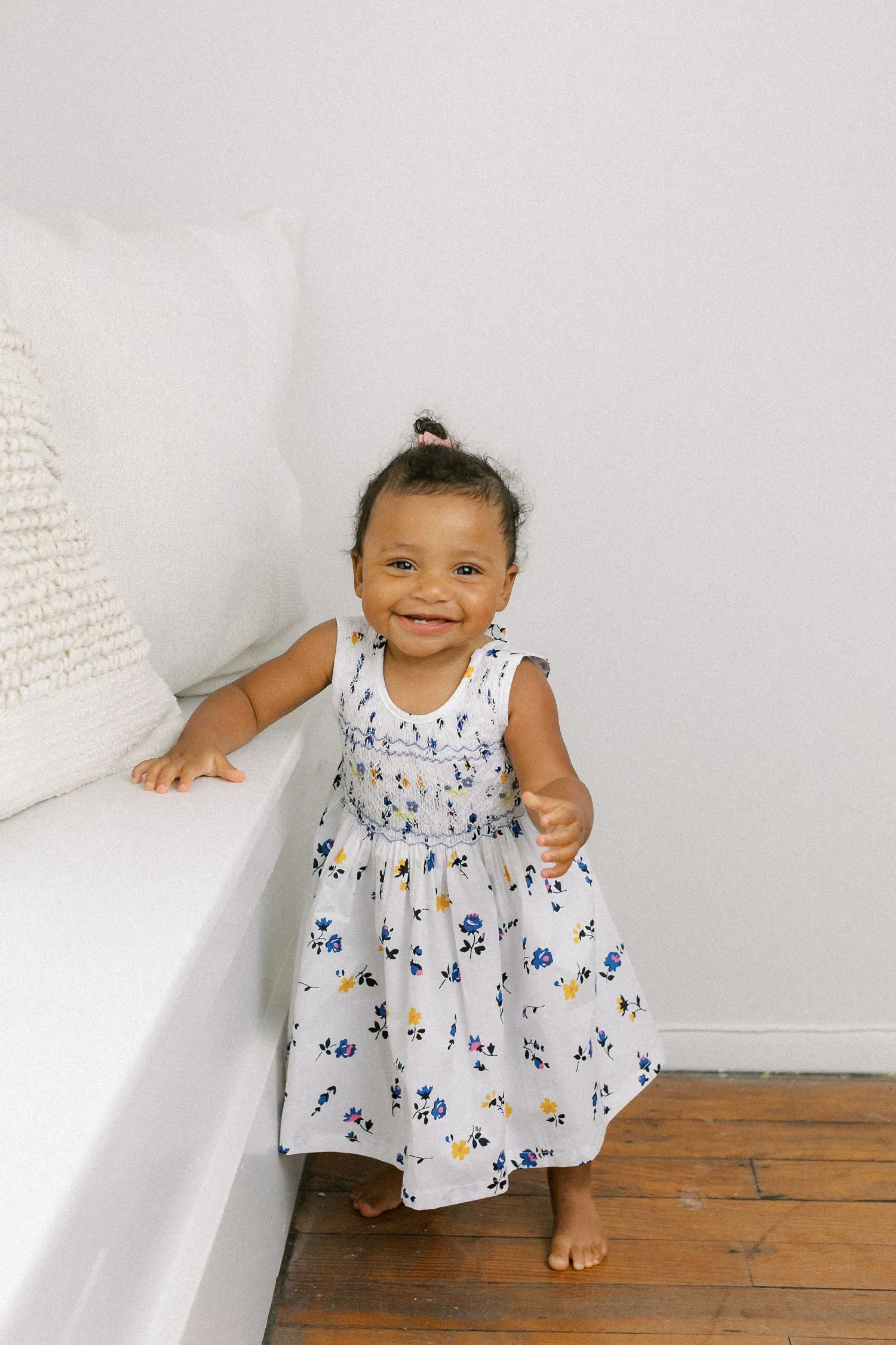 Hand-Smocked Dress Floral, Wildflower