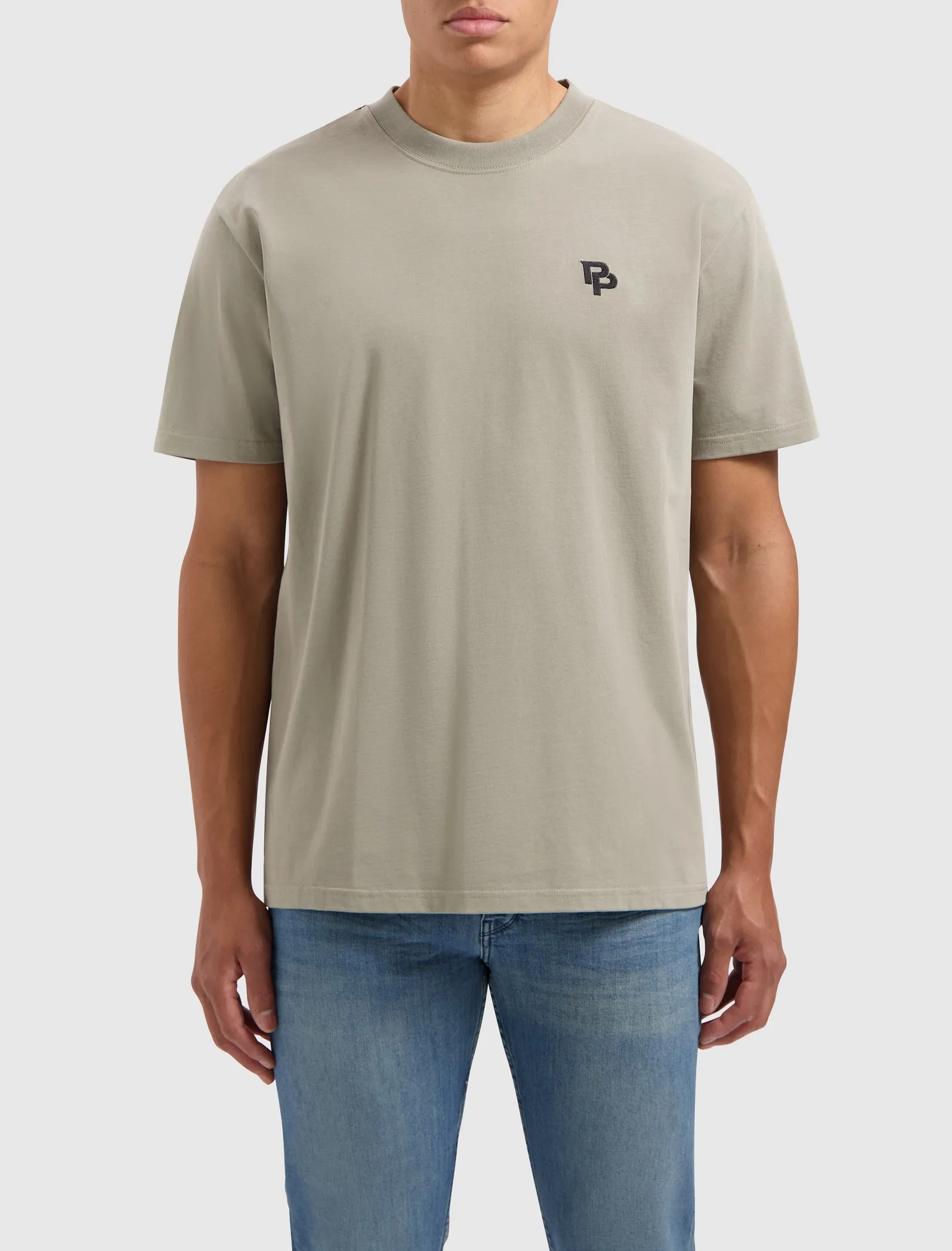 Initials T-shirt | Taupe