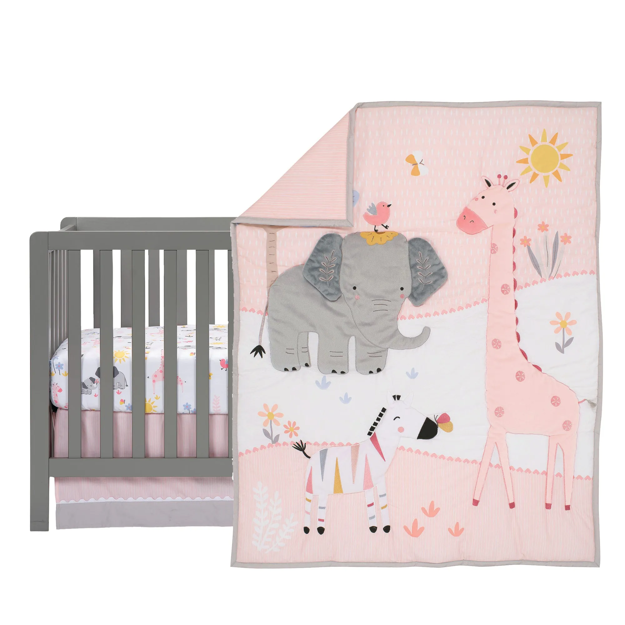 Jazzy Jungle 3-Piece Crib Bedding Set