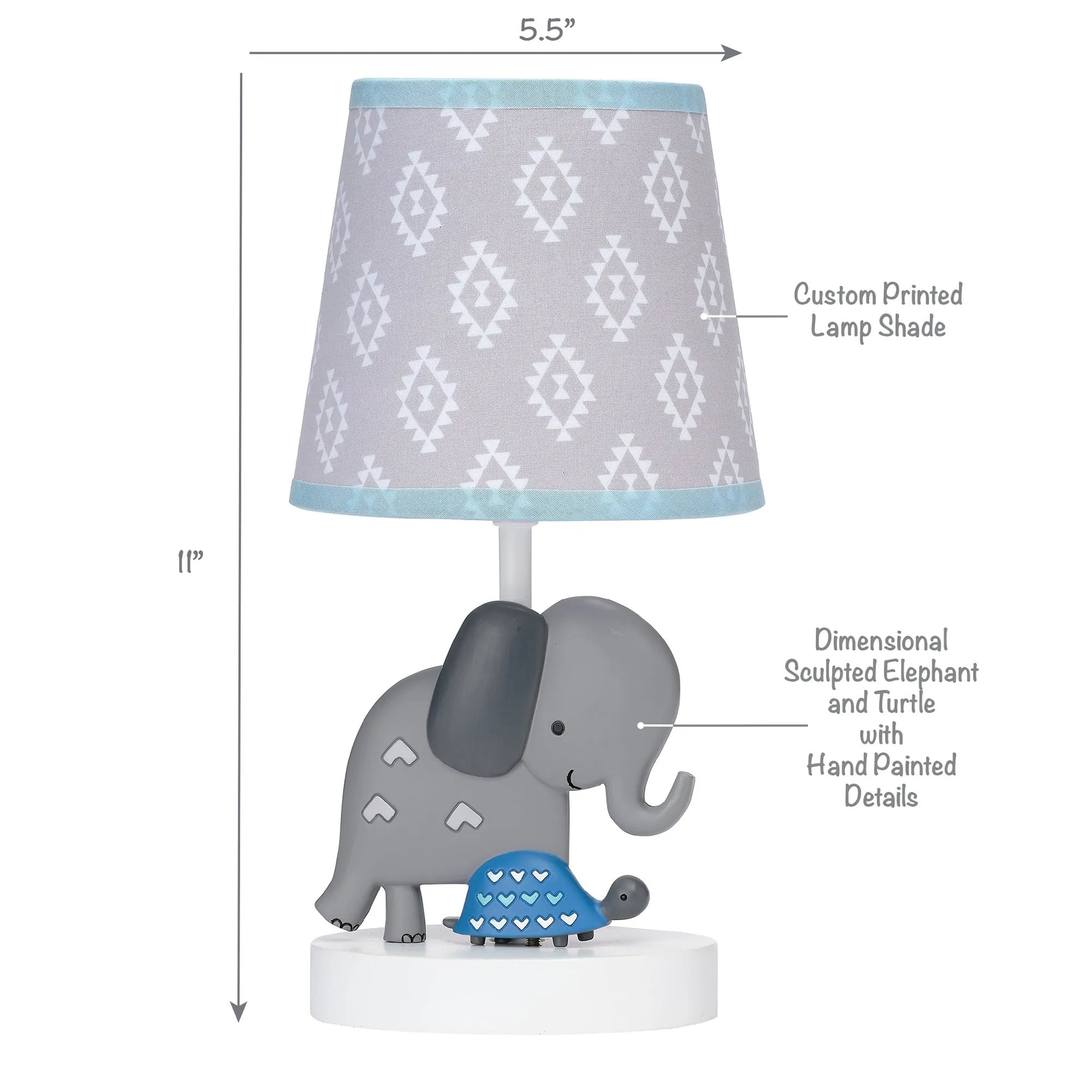 Jungle Fun Lamp with Shade & Bulb