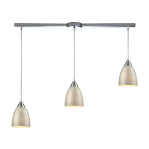 Merida 36" 3 Light Mini Pendant in Polished Chrome