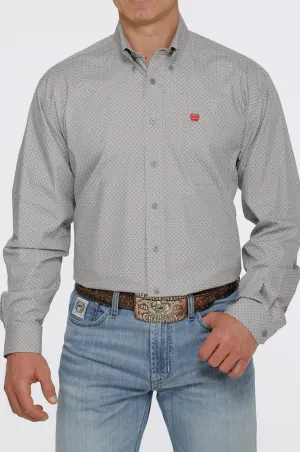 MTW1105399 - Cinch Men’s LS Button-Up - Gray / White