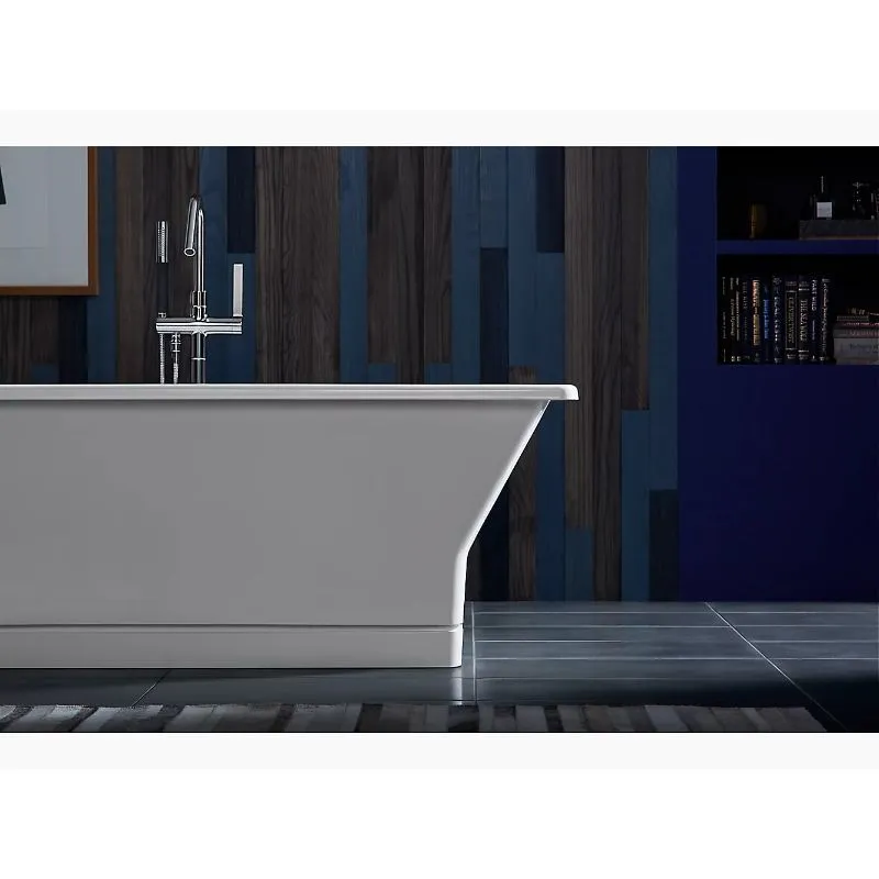 Reve 66.94" x 31.5" x 22.06" Freestanding Bathtub in White