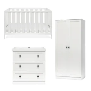 Silver Cross Bromley 3 Piece Room Set - White