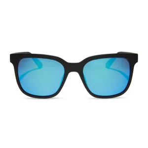 SKY - MATTE BLACK   BLUE MIRROR   POLARIZED SUNGLASSES