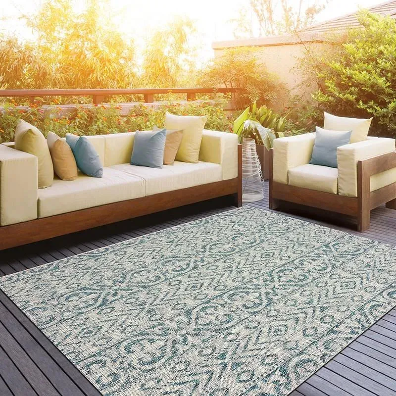 Sun shower 81242BGN Blue/Green Rug