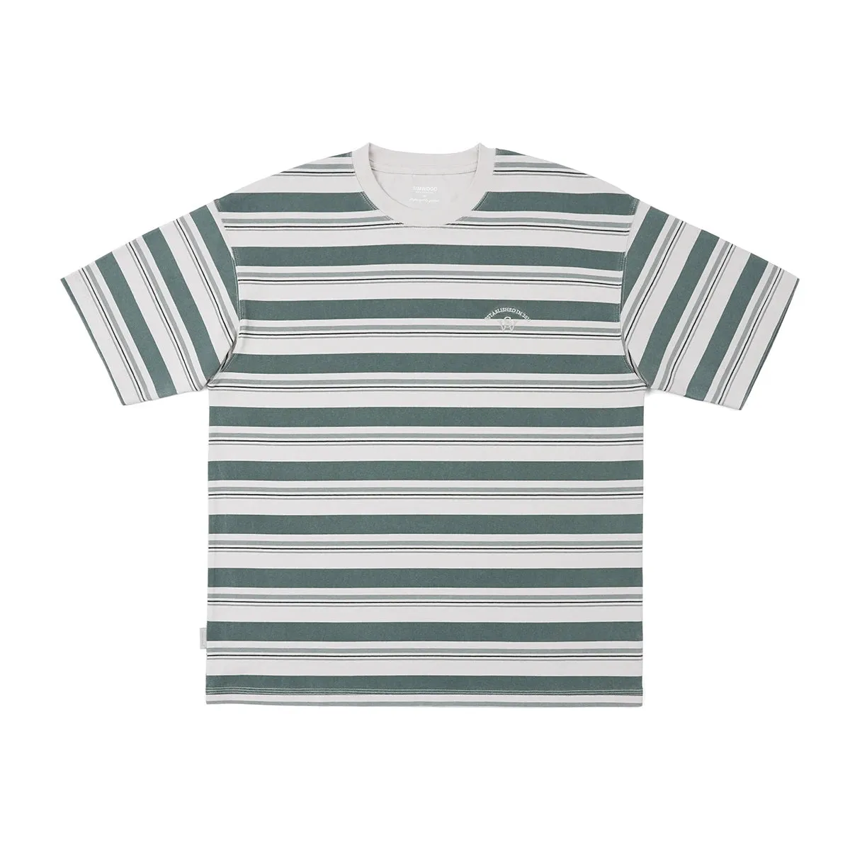 Super Loose Fit Vintage Striped T-shirts Men - Heavyweight 100% Cotton - Oversize Streetwear