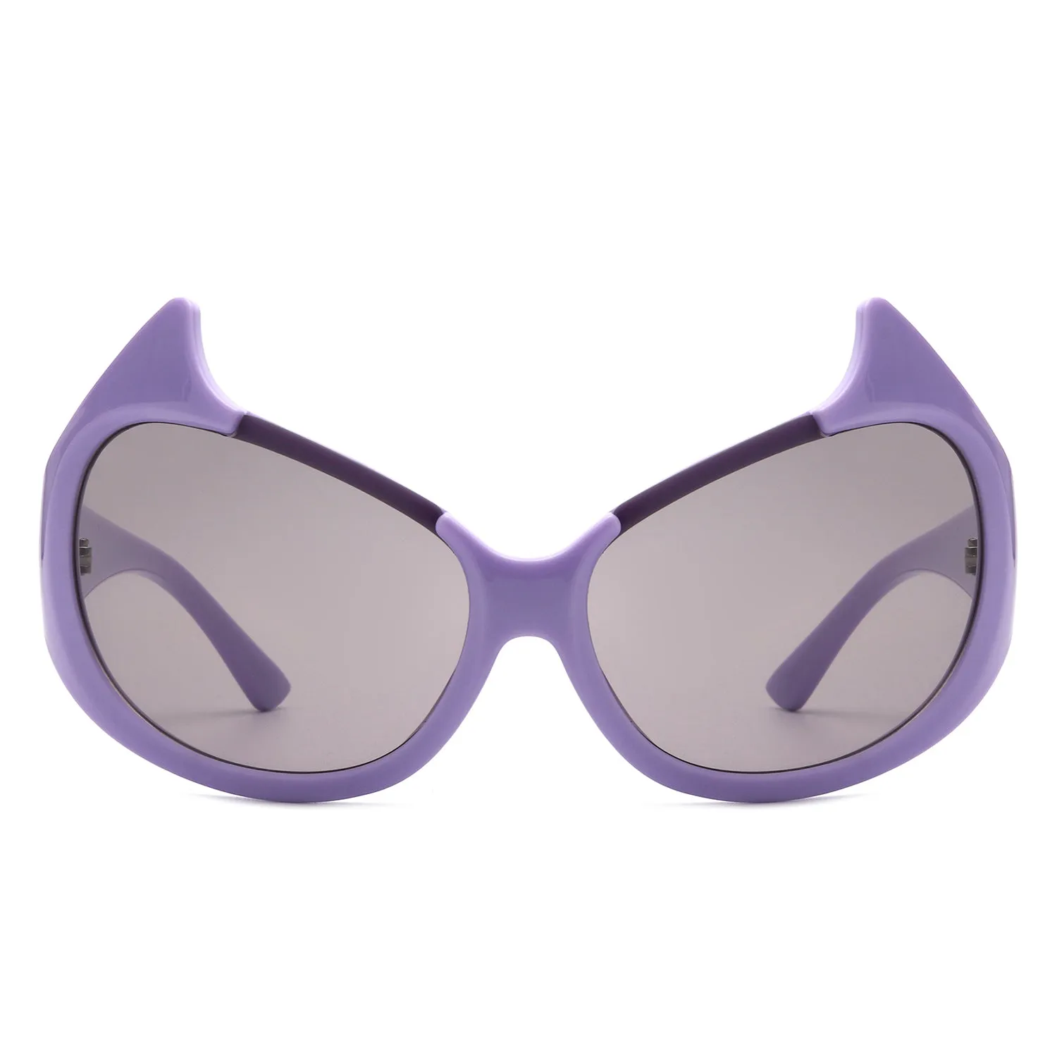 Vaelin - Oversized Round Fashion Cat Eye Sunglasses