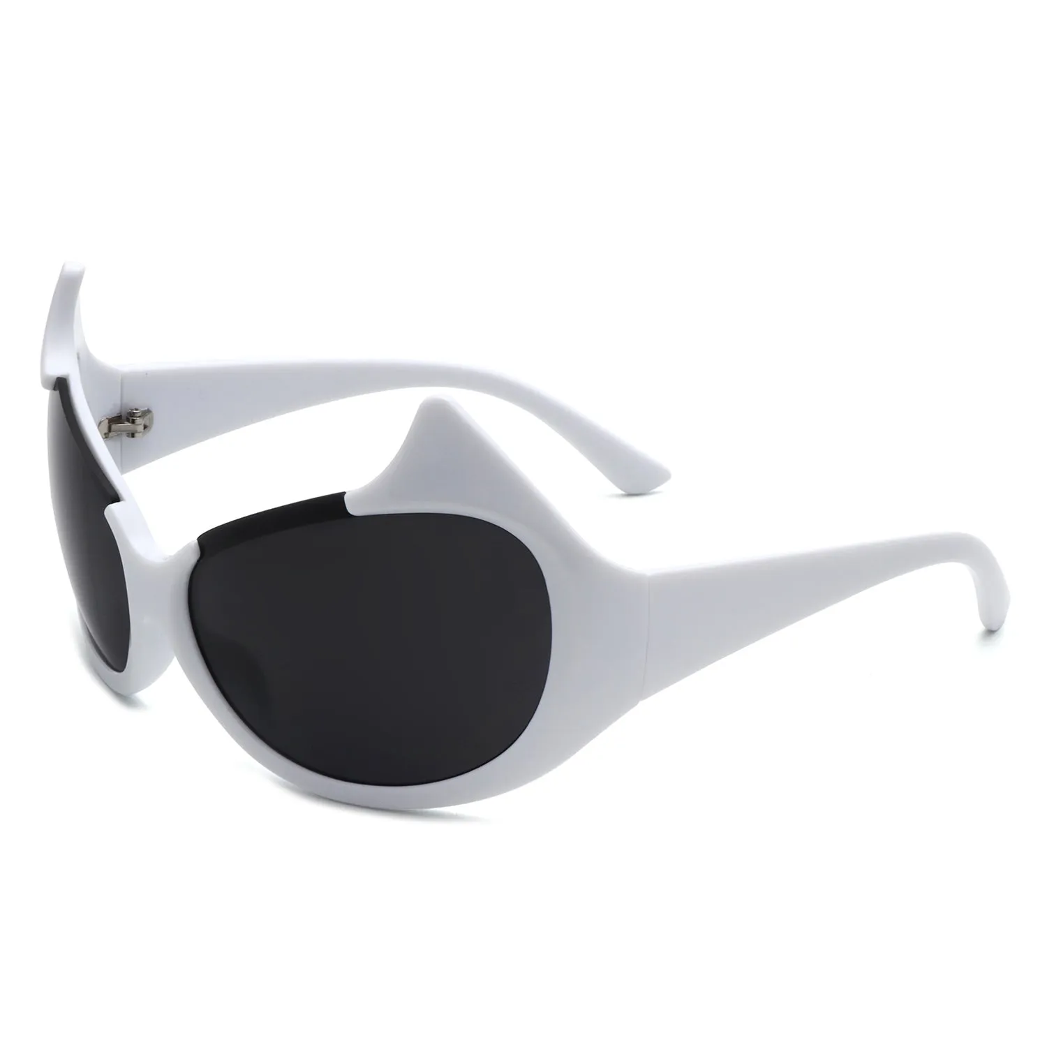 Vaelin - Oversized Round Fashion Cat Eye Sunglasses