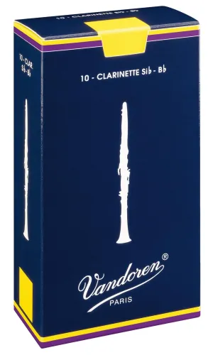 Vandoren Traditional Bb Clarinet, Box of 10 - Strength 5