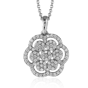 ZP434 Pendant in 14k Gold with Diamonds